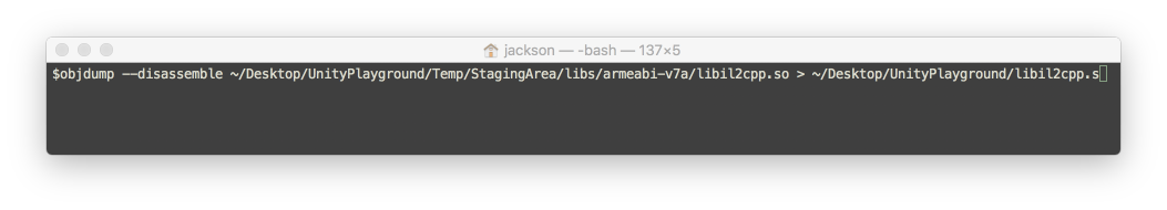 Android Build on macOS - Disassemble Command